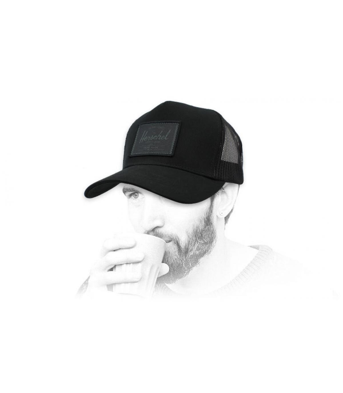 trucker Herschel nero patch Avery black trucker Herschel nero patch Avery black